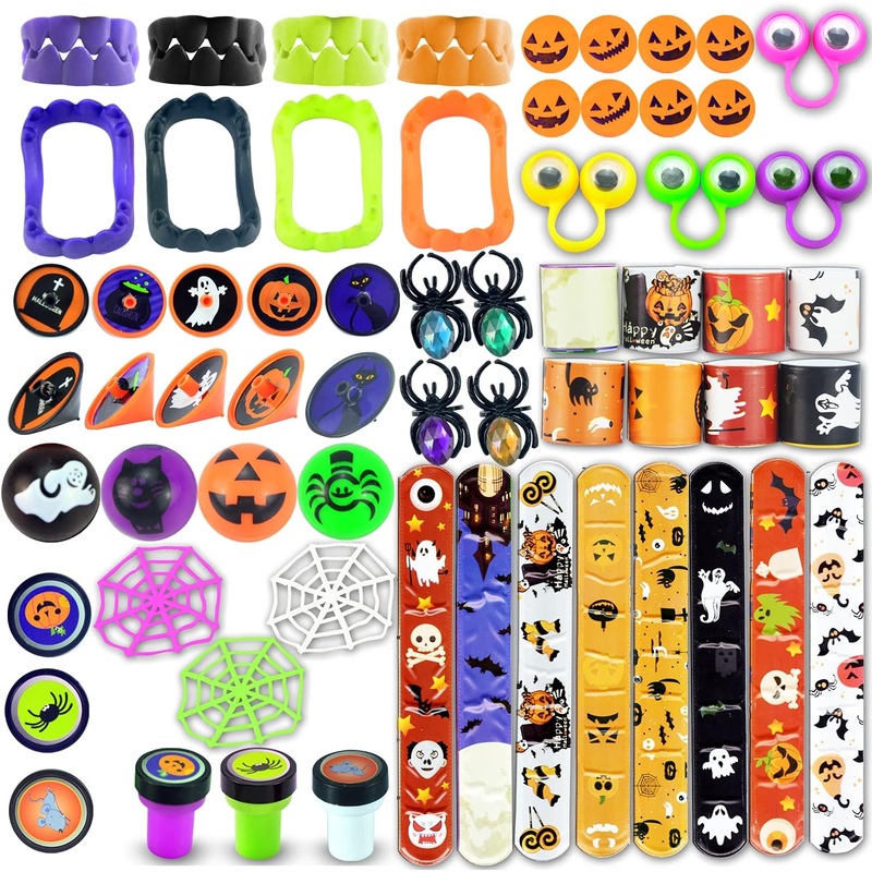 Halloween Prefilled Skull Bucket with Party Favors, 24 Pcs