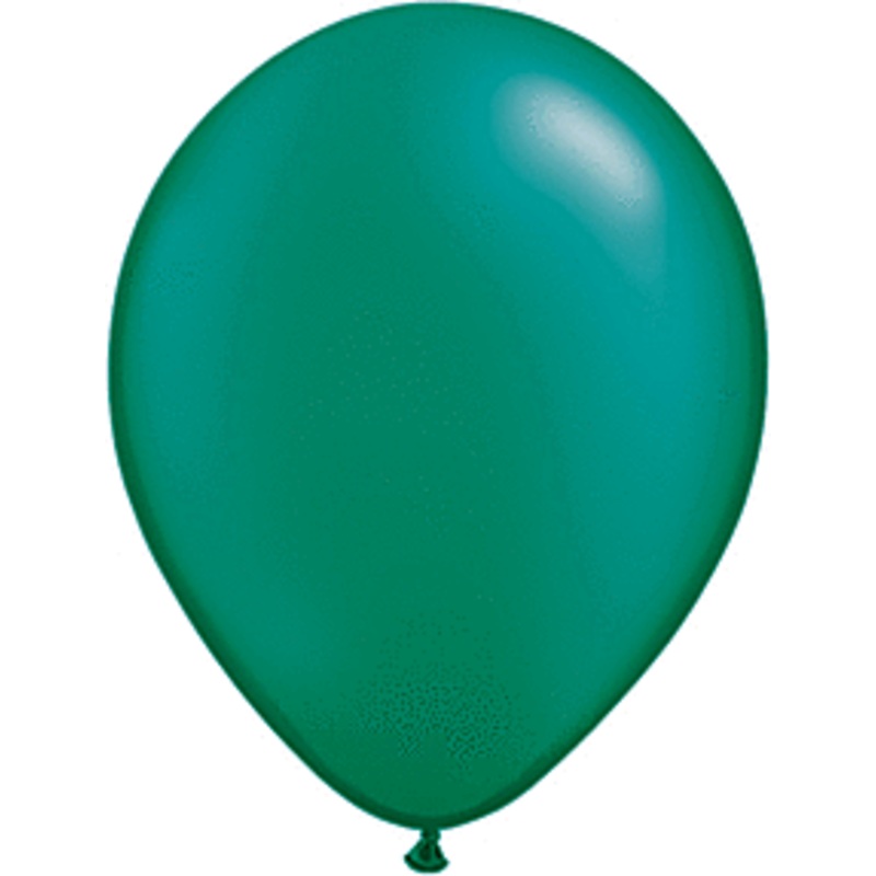 Pearl Emerald Green 11 inch Qualatex Profesional Quality Latex Balloon 100 count package