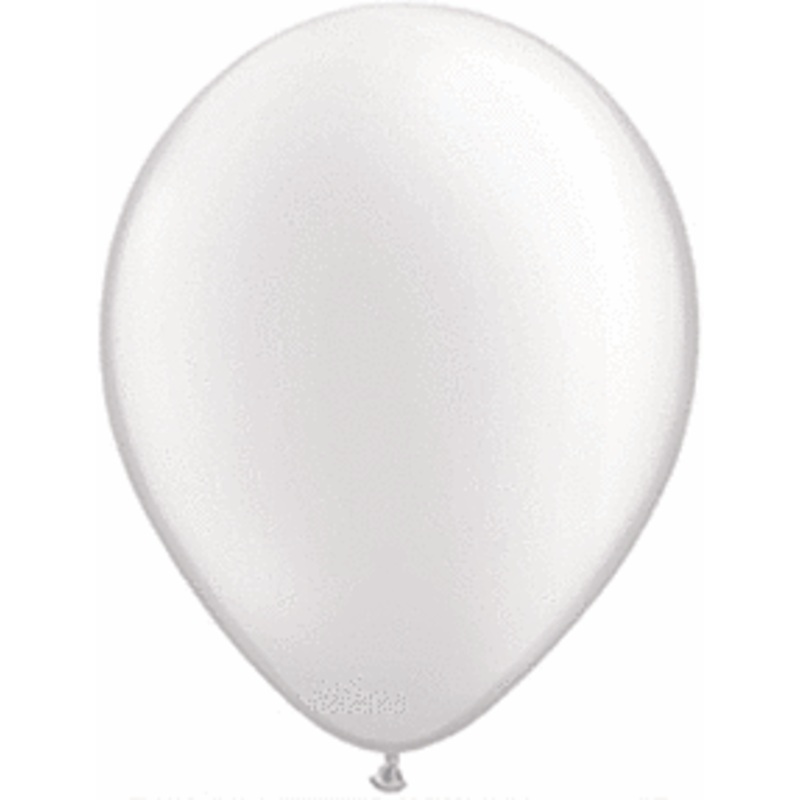 Pearl White 5 inch Qualatex Professional Quality Latex Balloon 100 count package