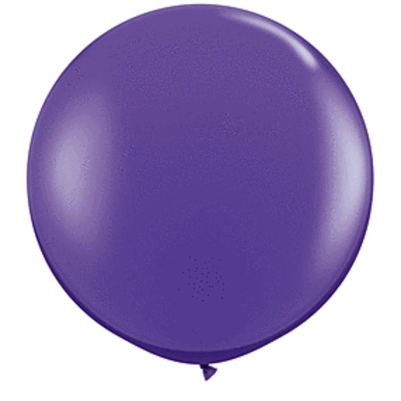 Purple Violet 3 ft  Qualatex Profesional Quality Latex Balloon 2 count package