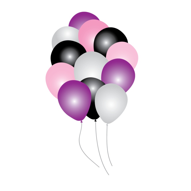 Rocker Princess Balloons Party pack 16