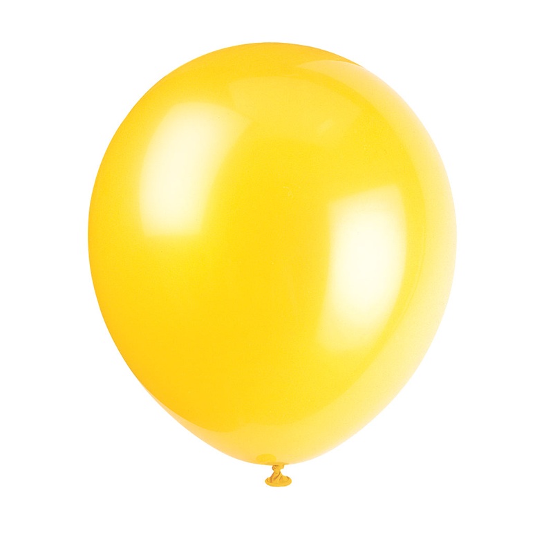 Sunburst Yellow 12 Inch Latex Balloons 72 Per Package