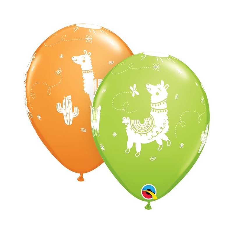 11" QUALATEX RETAIL LATEX LLAMA (6 BALLOONS PER PACK)