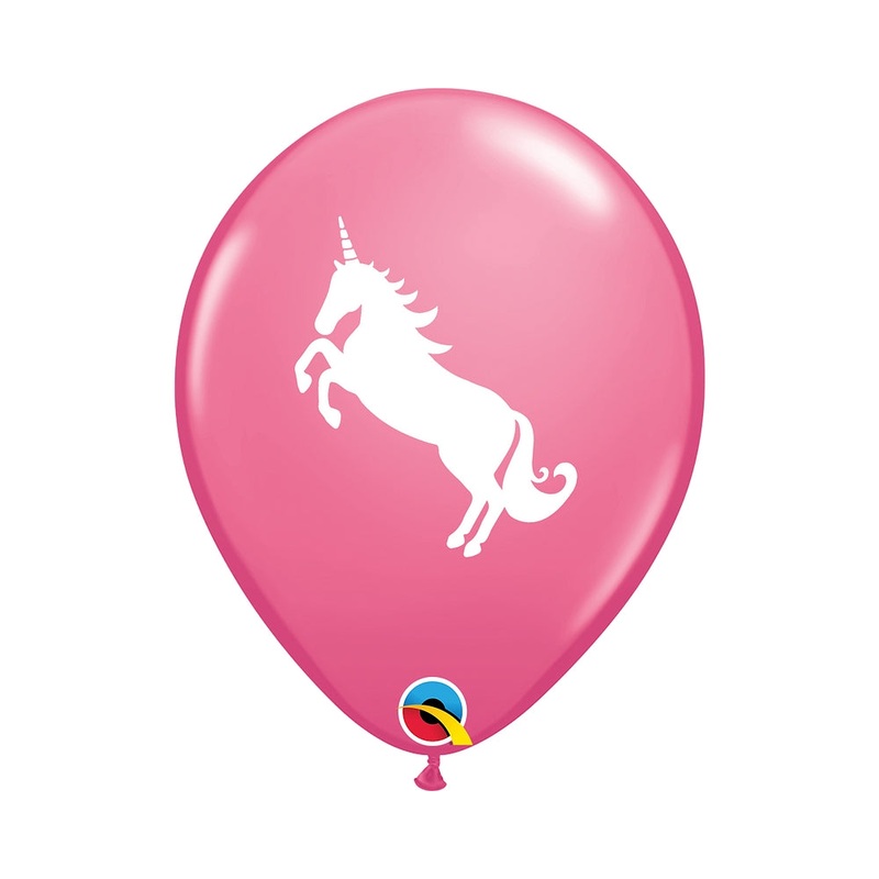 11" QUALATEX RETAIL LATEX UNICORN (6 BALLOONS PER PACK)