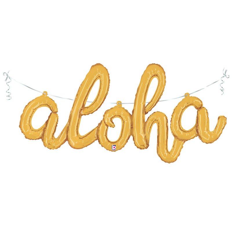 45" Aloha Script Air Filled