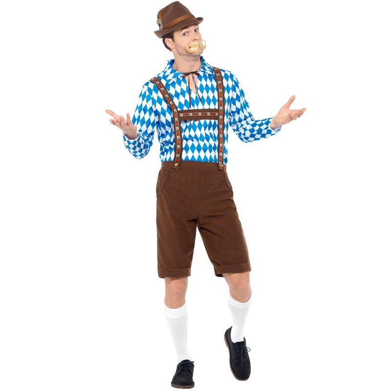 Beer Man Oktoberfest Mens Lederhosen Costume