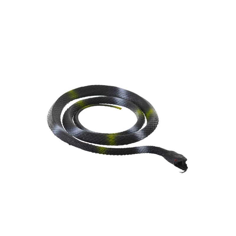 Coiled Black and Green Snake Halloween Decoration