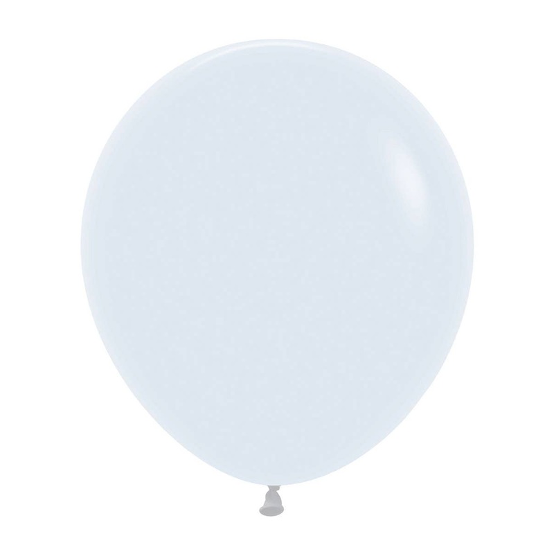 Fashion White 6 Pack 45cm Latex Balloons