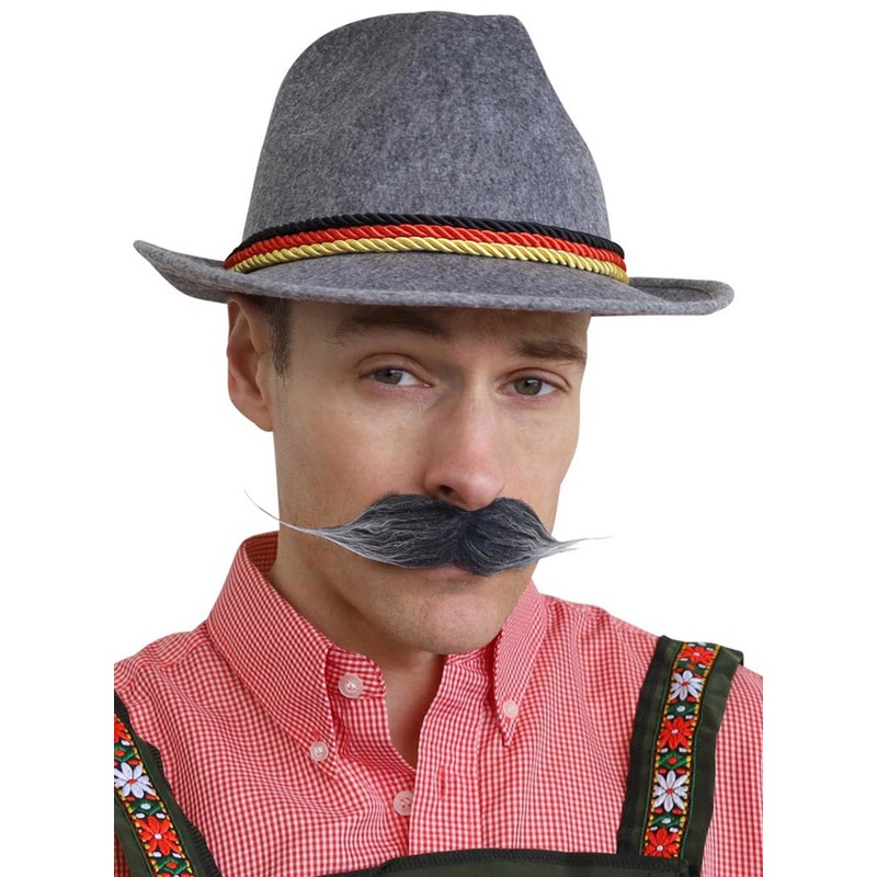 German Lederhosen Mens Grey Costume Hat