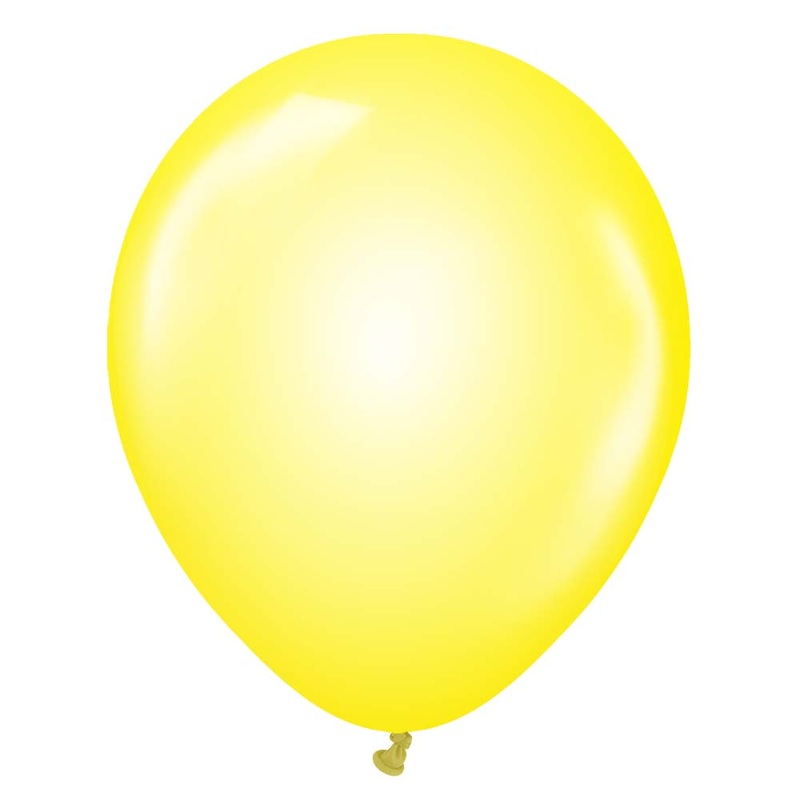 Kalisan Crystal Yellow 100 Pack 12 Latex Balloons (100 count)