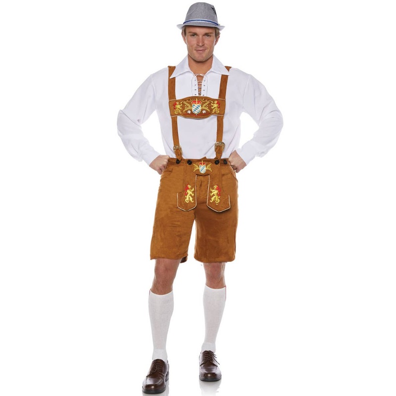 Lederhosen Deluxe Mens Plus Size Oktoberfest Costume