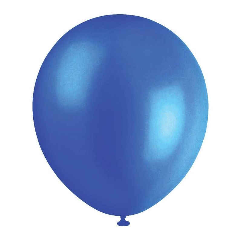 Pearl Blue 20 Pack 30cm Latex Balloons