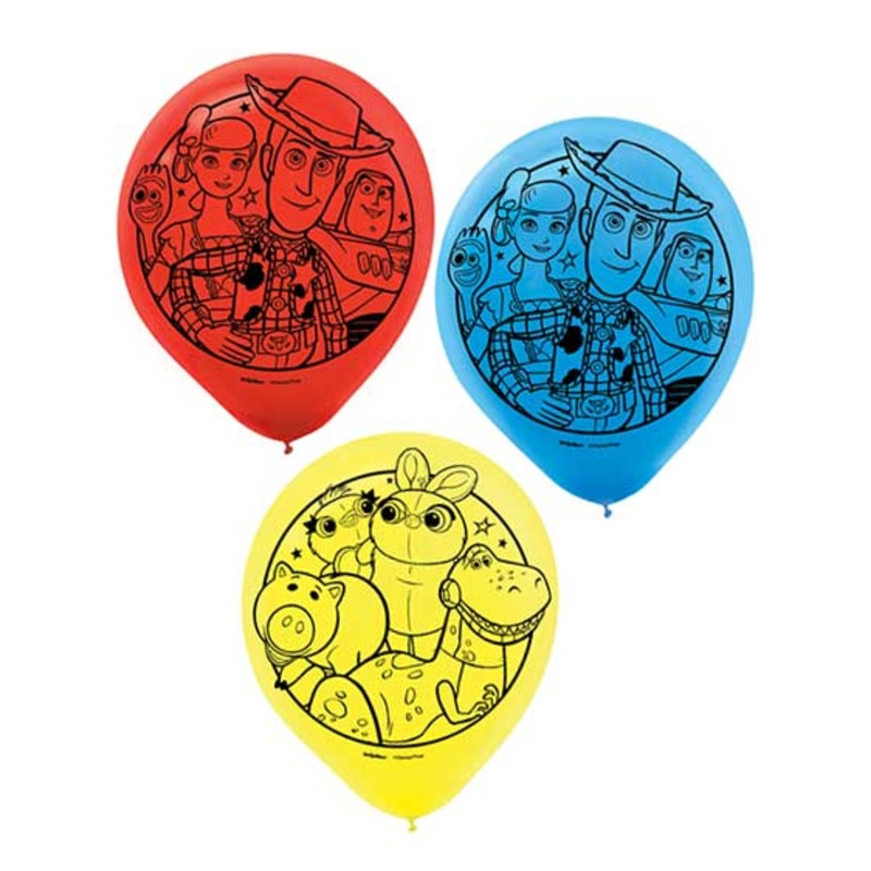 Toy Story Print 6 Pack 30cm Latex Balloons