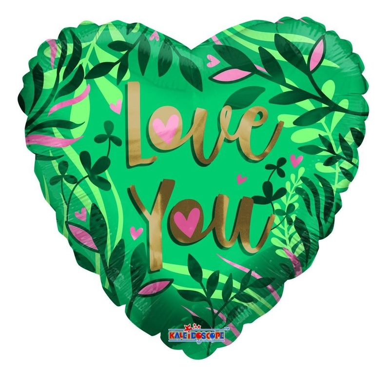 18" Love Green Foil Balloon - (Single Pack). 16363-18