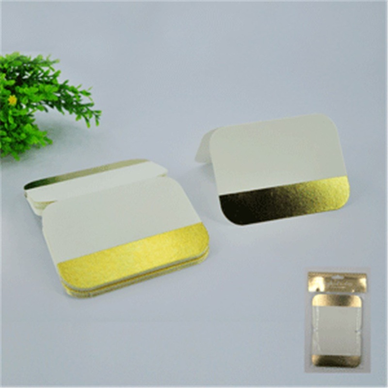 20pk White with Gold Foiled Place Cards