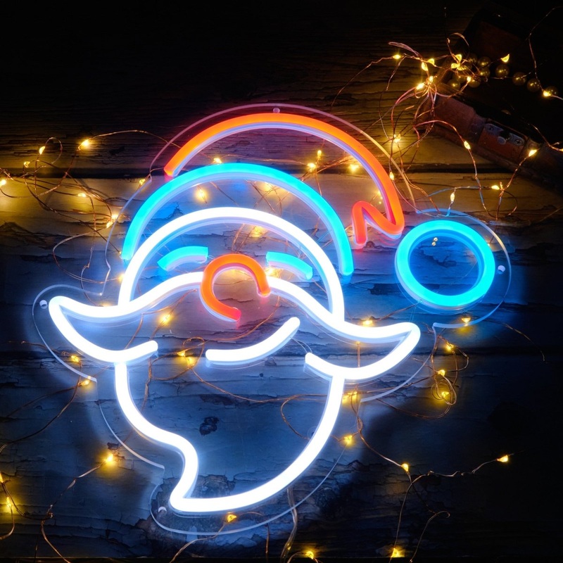 Christmas Acrylic LED Neon Sign - Santa