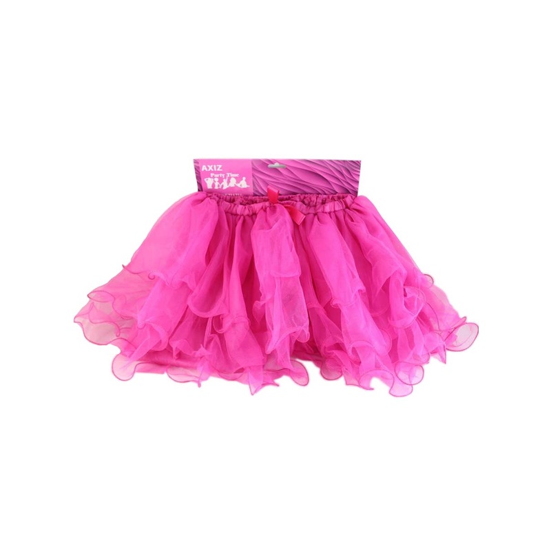 Fluffy Hot Pink Ruffled Mesh Womens Tutu Skirt