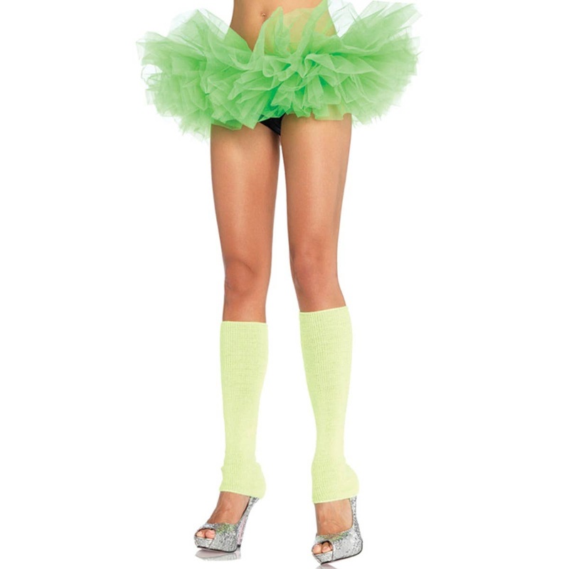 Ruffled Neon Green Womens Costume Tutu