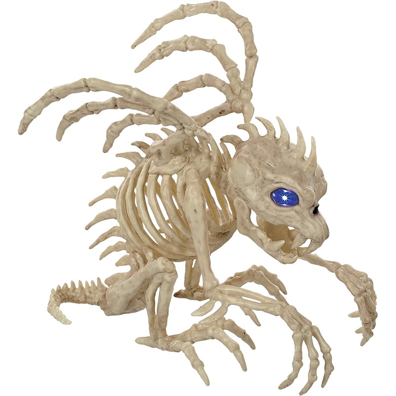 Skeleton Gargoyle w/Led Eyes