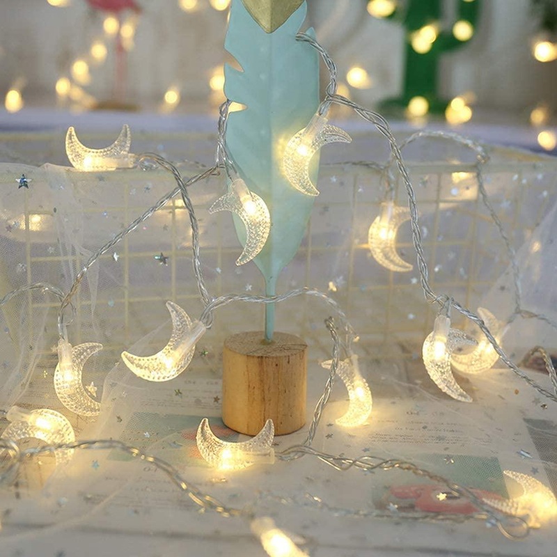 10FT Moon String Lights,Outdoor LED String Lights 20 LED lights for Wedding Garden Decoration