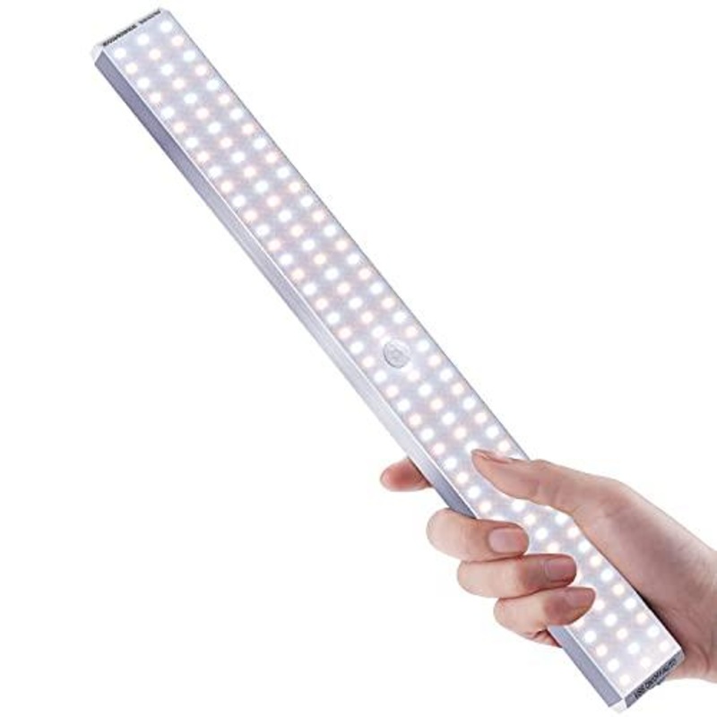 132 LED Closet Light, USB Rechargeable Magnetic Adhesive Strip LED Night Lights