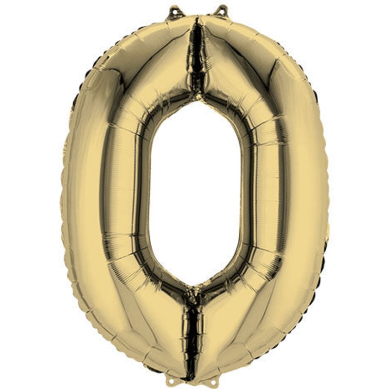 Air-Filled, Non-Floating Mini White Gold Numbers