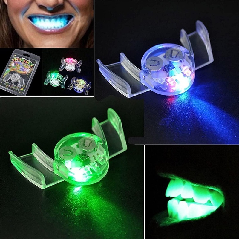 Flashing Light Up LED Mouthpieces Party Favor Mouth Piece