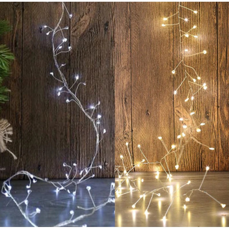 Micro Cluster LED Lights Warm & Cool White 6m