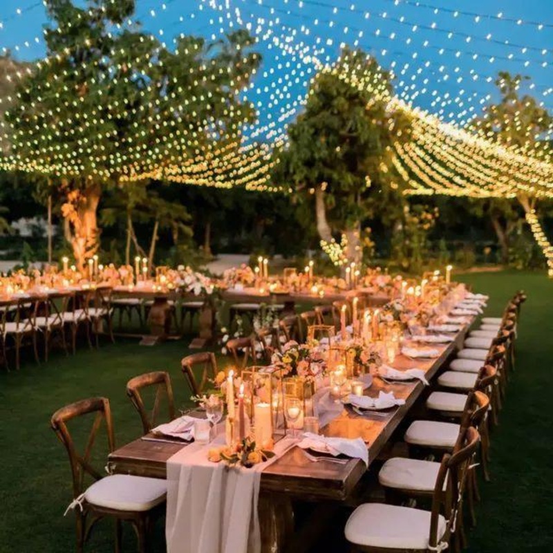 Outdoor String Lights 800LED/330FT with Remote for Wedding and Christmas