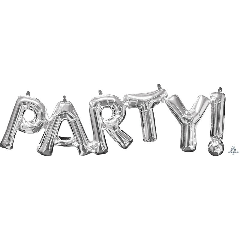 PARTY! Air-Filled Word Balloon Banner