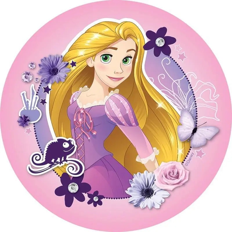 Tangled Rapunzel Edible Cake Image