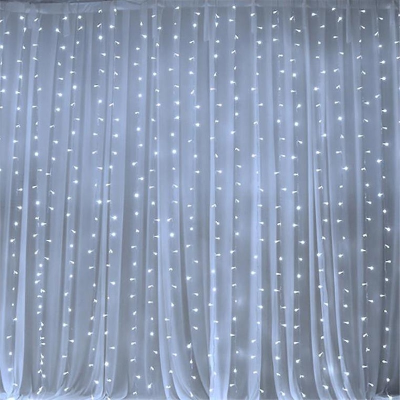 Twinkle Star 300 LED Window Curtain String Light for Outdoor Indoor Wall Decorations