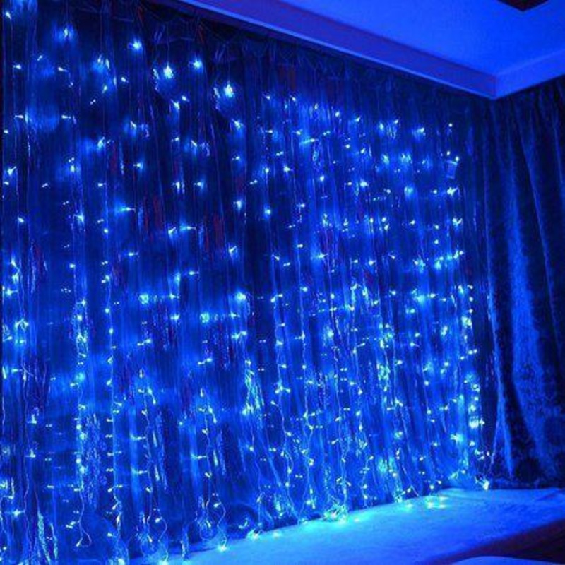 USB Plug in, 300 LED 9.8 Ft  9.8 Ft Curtain Fairy Lights for Wedding Backdrop