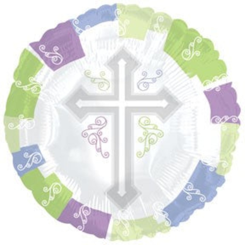 17" Religious Celebration Packaged Balloon