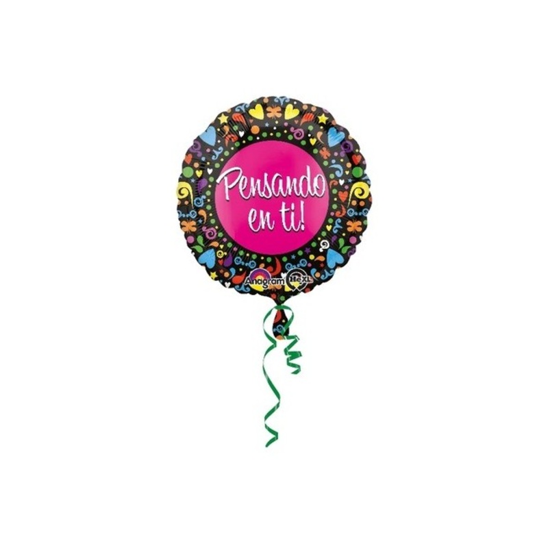 18" Pensando En Ti (Spanish Thinking of You) Packaged Balloon