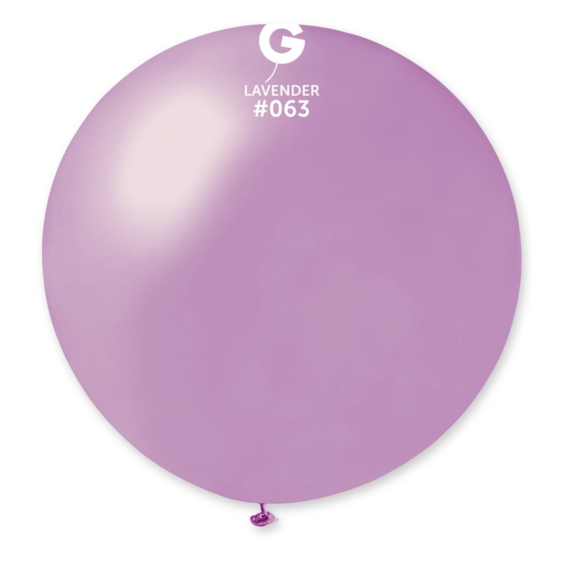 31" Gemar Latex Balloons (Pack of 1) Giant Metallic Lavender