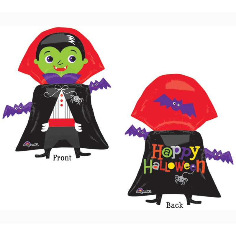 31" SuperShape Dracula Balloon Packaged