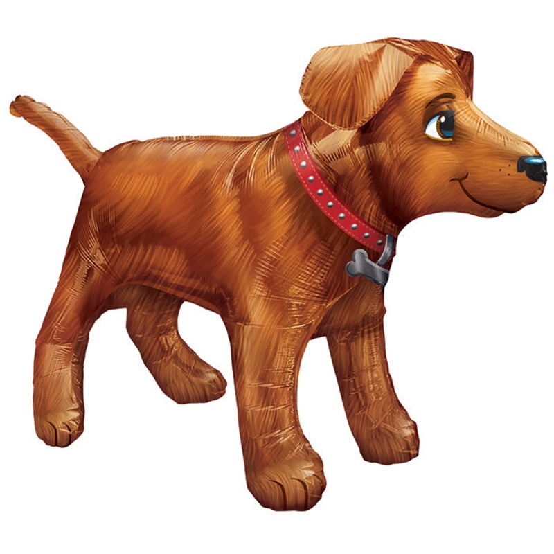 36" UltraShape Golden Dog Balloon Packaged
