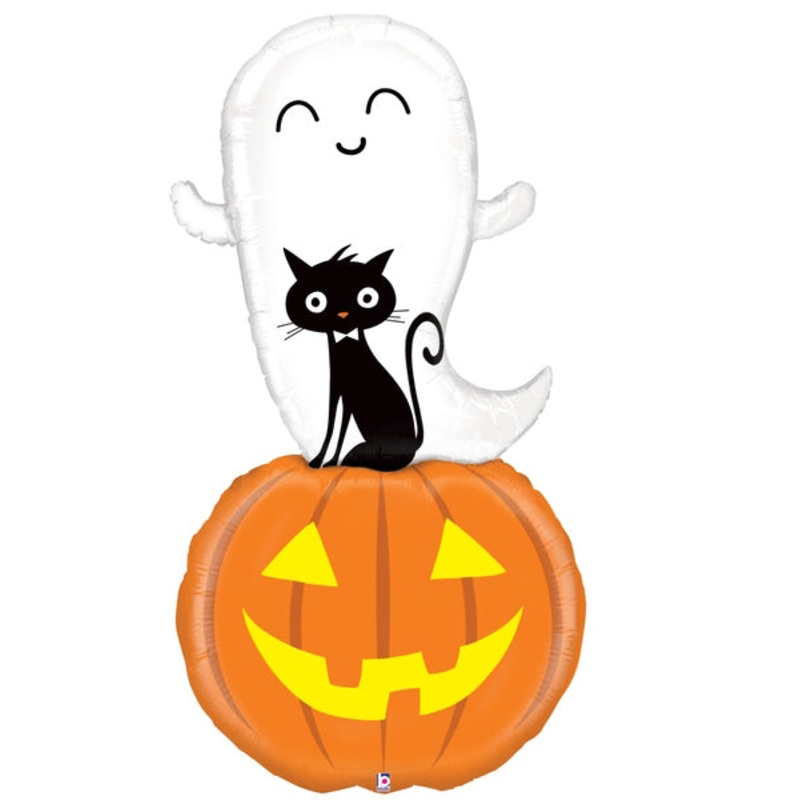 60" Packaged Special Delivery Ghost Foil Balloon