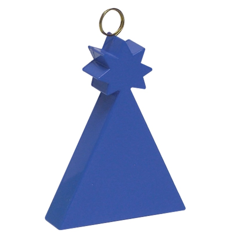 80g./2.8oz Blue Party Hat Plastic Balloon Weight Packaged