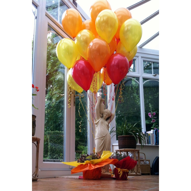 Pack of 30 Pearlised Latex Balloons - Sunrise Range (Helium Quality)