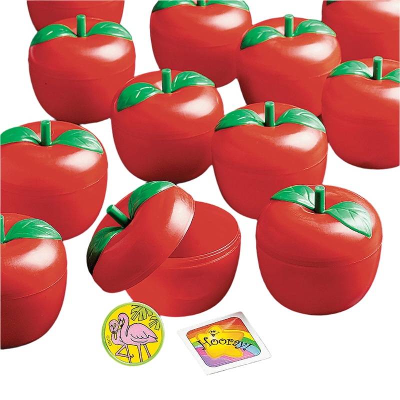 TOY-FILLED PLASTIC APPLE