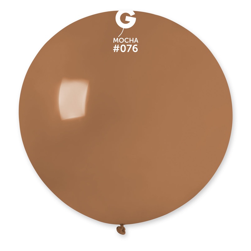 31" Gemar Latex Balloons (Pack of 1) Giant Balloon Mocha