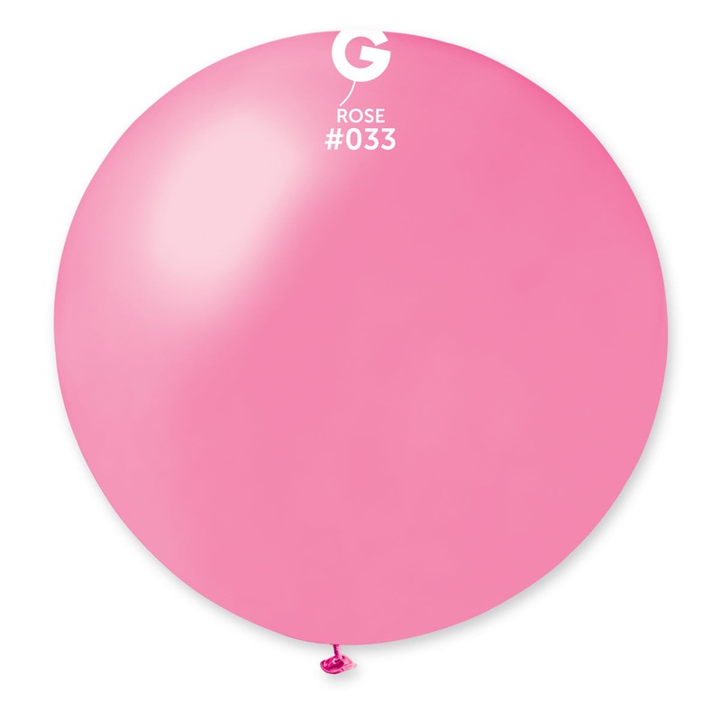 31" Gemar Latex Balloons (Pack of 1) Giant Metallic Rose