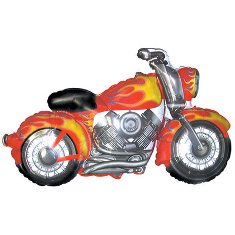 45" Motorcycle Balloon Packaged