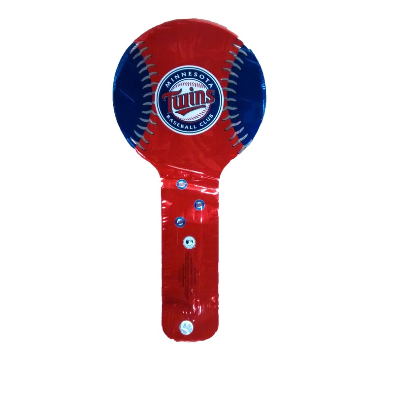 9" Air Filled Hammer Balloon Minnesota Twins Baseball