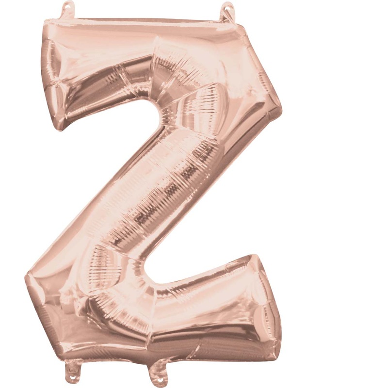 Jumb0 Letter Z Rose Gold - Helium Filled