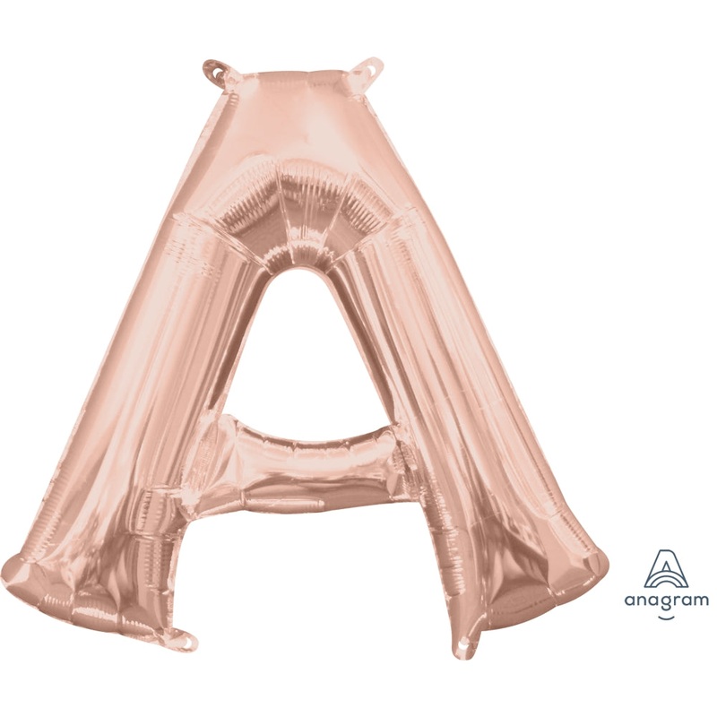 Jumbo Letter A Rose Gold - Helium Filled