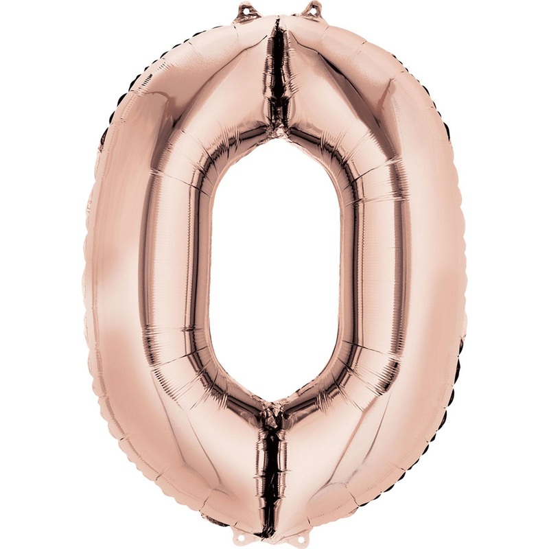 Jumbo Letter O Rose Gold - Helium Filled
