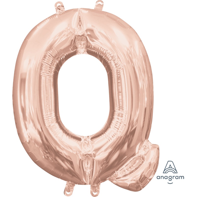 Jumbo Letter Q Rose Gold - Helium Filled